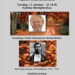 Åpent medlemsmøte Andebu menighetshus torsdag 13 oktober 2022 kl. 1830
