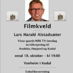 Filmkveld Vonheim onsdag 18 oktober 2023 kl. 1900